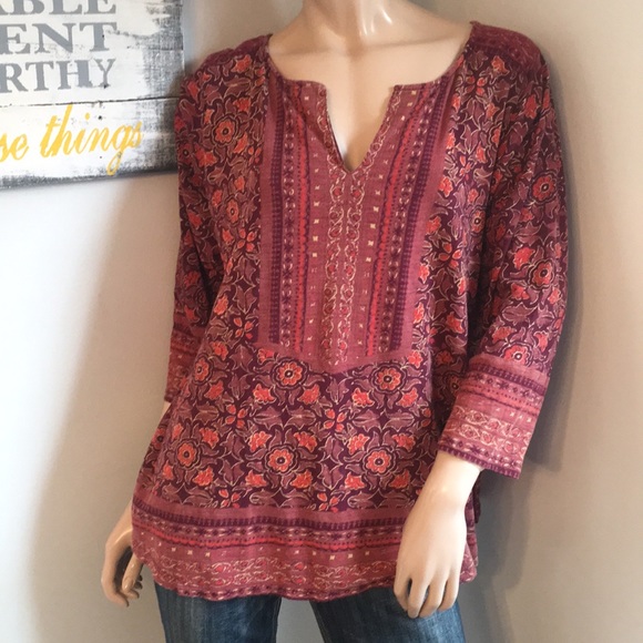 Lucky Brand Tops - Lucky Brand 2X Dressy Shirt Top blouse XXL